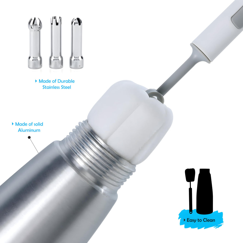 SWISSTON Whipped Cream Dispenser 500ml/1 Pint - Aluminum Cream Whipper & Whipping Siphon for Cold Foam, Coffee & Desserts