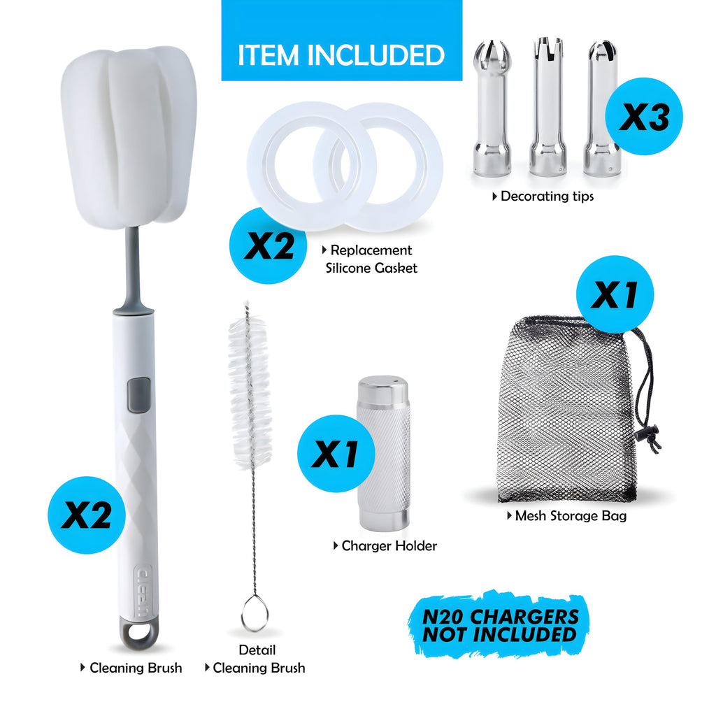 SWISSTON Whipped Cream Dispenser 500ml/1 Pint - Aluminum Cream Whipper & Whipping Siphon for Cold Foam, Coffee & Desserts