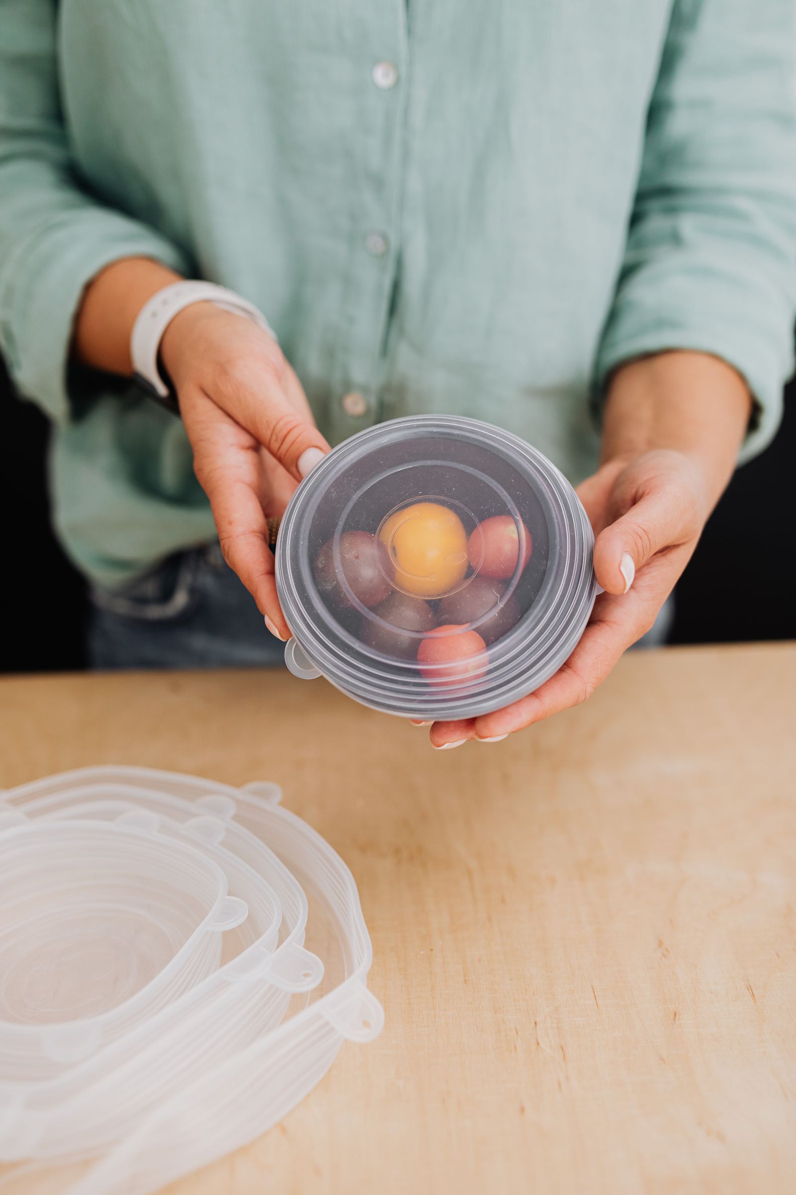 Silicone Collapsible Food Storage Containers (3-Pack)