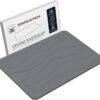 Stone Bath Mat, Quick Drying Diatomaceous Earth Shower Mat, Non-Slip Super Absorbent Bathroom Floor Stone Mat, Natural, Easy to Clean | 23.6 x 15.4 in (Gray)