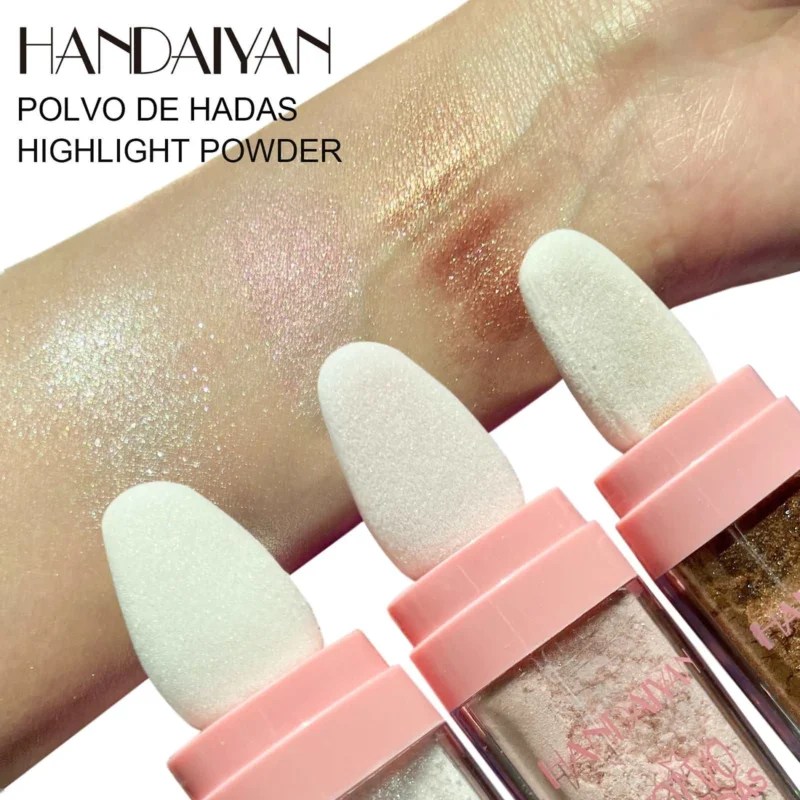 HANDAIYAN SHIMMER FAIRY POWDER WHITE LOOSE HIGHLIGHTER FACE BODY GLITTER WAND MAKEUP BRONZER ILLUMINATOR POLVO DE HADA COSMETIC - Image 4